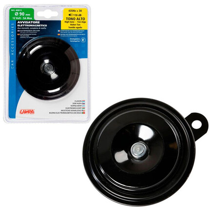 Indicador Acústico "Claxon" · Diámetro 90 mm · Tonos Altos