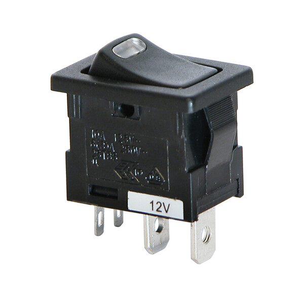 Interruptor Negro Basculante ON/OFF 12V 10A