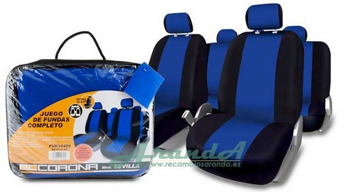 Juego 11 Fundas Asiento Sevilla Azul