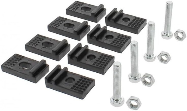 Juego 2 Faldillas Guardabarros + Kit Instalación Universal · Negro con reflectantes (2)