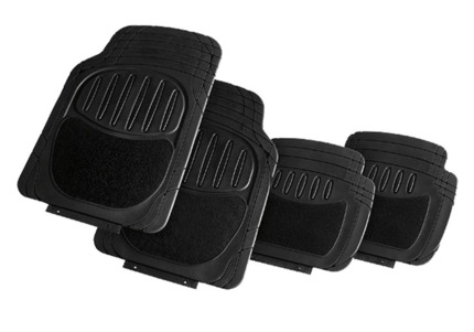 Juego de Alfombrillas para Coche. Mezcla Goma+Moqueta