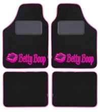 Juego 4 Alfombras Moqueta Betty Boop Rosa