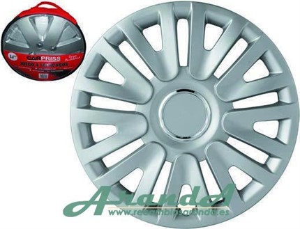 Juego 4 Tapacubos de Rueda. Llantas 14" y 15"