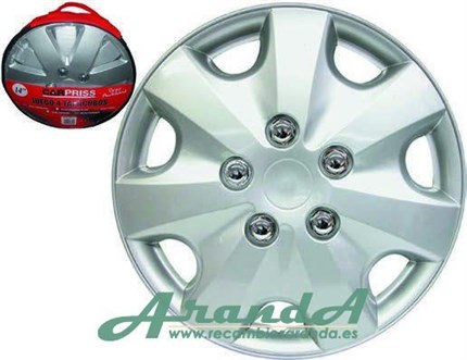 Juego 4 Tapacubos de Rueda. Llantas 13" a 16"