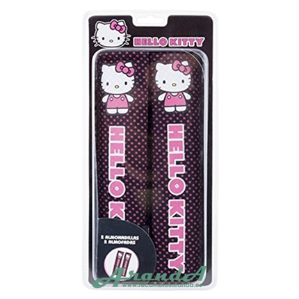 Juego Almohadillas Cubrecinturones Hello Kitty