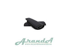 Juego Almohadillas Cinturón Polipiel Negro