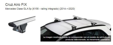 Juego de 2 barras aluminio Airo FIX 118 · Mercedes GLA 2016