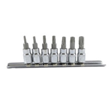 Juego de 7 puntas Torx Inviolable de 1/4"