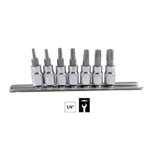 Juego de 7 puntas Torx Inviolable de 1/4" (1)