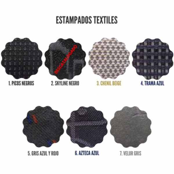 Juego de Fundas de Asiento Textil (Fabricadas a Medida) (1)