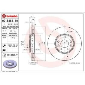 Juego discos de freno ventilados Brembo · ø296mm · Renault Scenic / Laguna 2008-2016 (1)