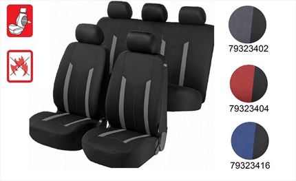 Juego Fundas Asiento. Diseño Toulouse. Varios colores