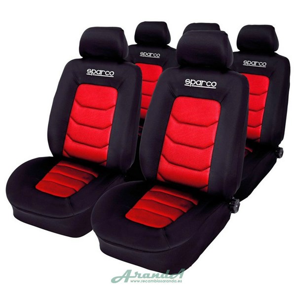 Juego Fundas Sparco S-Line Rojo