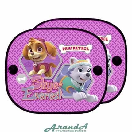 Juego Parasoles Laterales Patrulla Canina Rosa