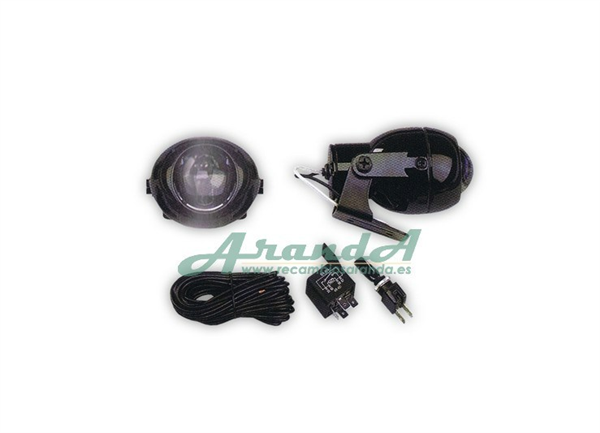 Kit Completo 2 Faros Antiniebla Aluminio 12V