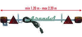Kit Iluminación Trasera Extensible 1,4+2m