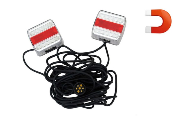 KIT 2 PILOTOS LUZ LED TRASEROS REMOLQUE CABLE