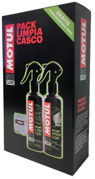 Kit Limpia Cascos Motul (M1 + M2) · Interior y Exterior (1)