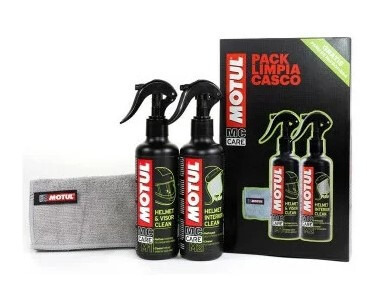 Kit Limpia Cascos Motul (M1 + M2) · Interior y Exterior (2)