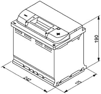 L5005 Batería Bosch L5 Caravanas / Náutica 12V 60Ah 560A (3)