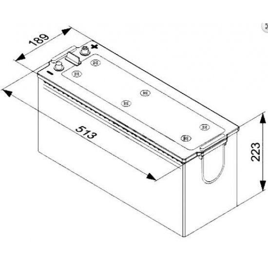 L5075 Batería Bosch L5 Caravanas / Náutica 12V 140Ah 800A (5)