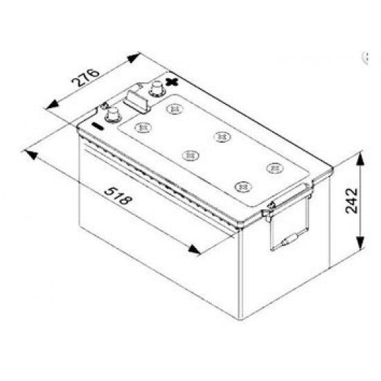 L5080 Batería Bosch L5 Caravanas / Náutica 12V 230Ah 1150A (4)