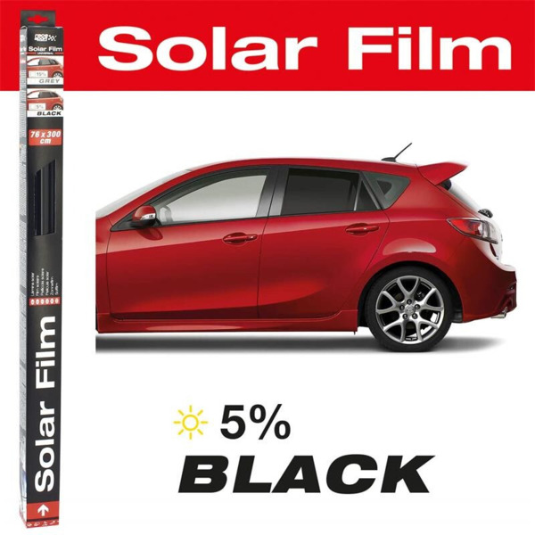 Lámina Solar Homologada 300x75 cm negra 5%