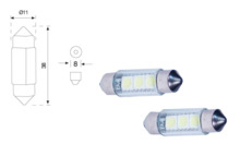 Lámparas LED "Canbus" Plafonier 12V (Blíster 2 Unidades)