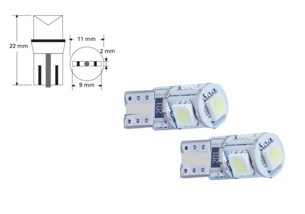 Lámparas LED Tablero/Posición 12V( Blíster 2 Unidades)
