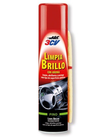 3CV Limpia Brillo Interiores + Gamuza. Varios Aromas · Spray 520ml (1)