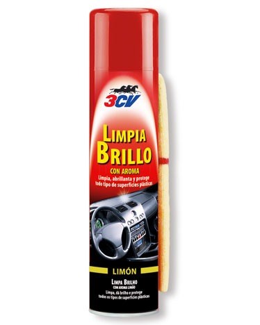 3CV Limpia Brillo Interiores + Gamuza. Varios Aromas · Spray 520ml (1)