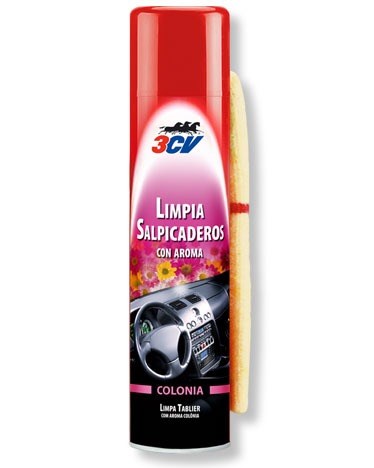 Limpia Salpicaderos 3CV + Gamuza. Varios Aromas · Spray 520ml (1)