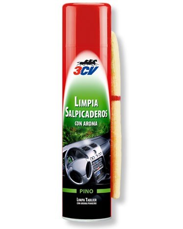 Limpia Salpicaderos 3CV + Gamuza. Varios Aromas · Spray 520ml (1)