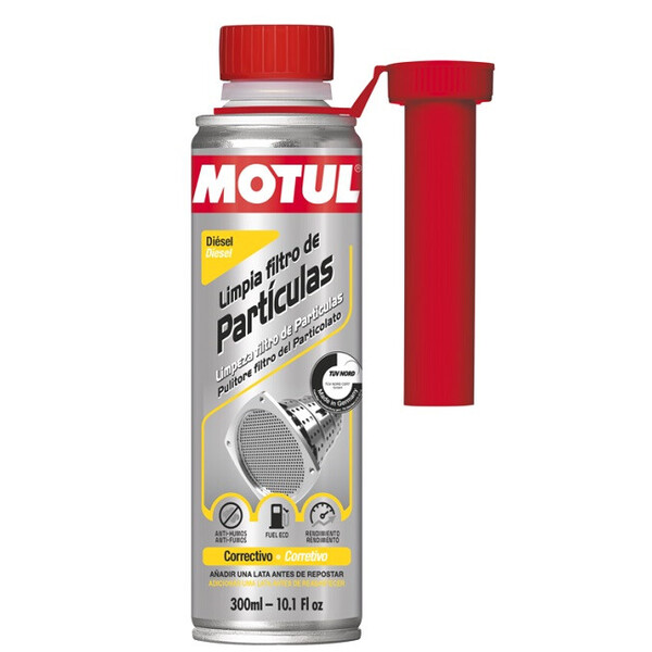 Limpia Filtro de Partículas Motul · Tratamiento FAP / DPF · 300ml