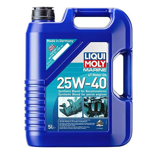 Aceite Liqui Moly 25W40 Marine 4T · 5 Litros