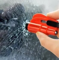 Llavero rompe cristales y cortador de cinturones de seguridad · Rojo (1)