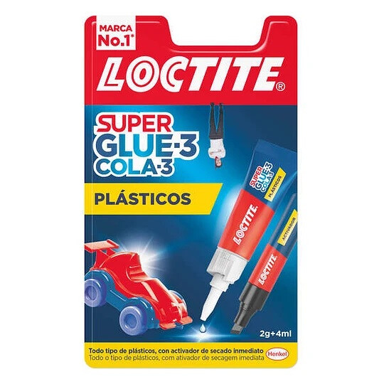 SUPER GLUE-3 Plásticos Difíciles