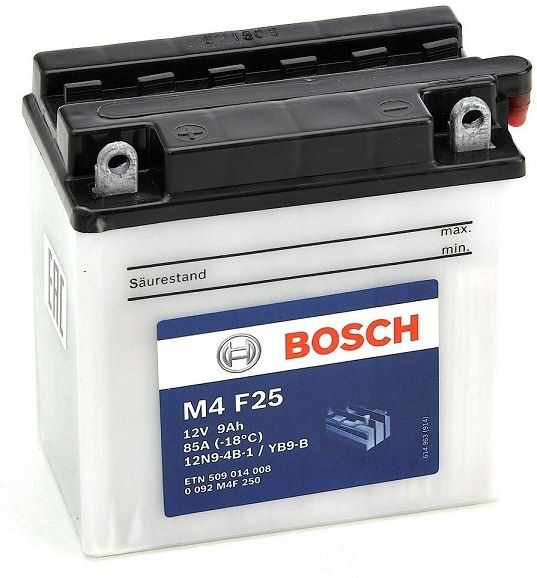 M4F25 Bosch Batería Moto 9Ah 85A