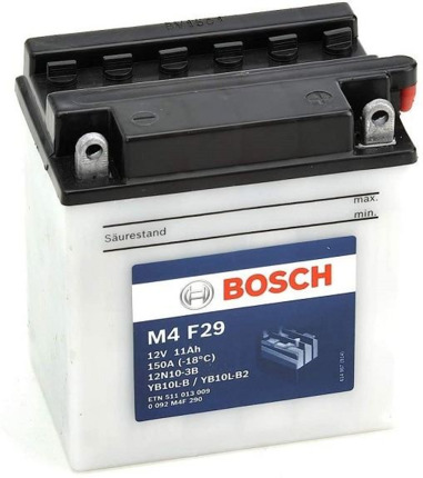 M4F29 Bosch Batería Moto 11Ah 150A