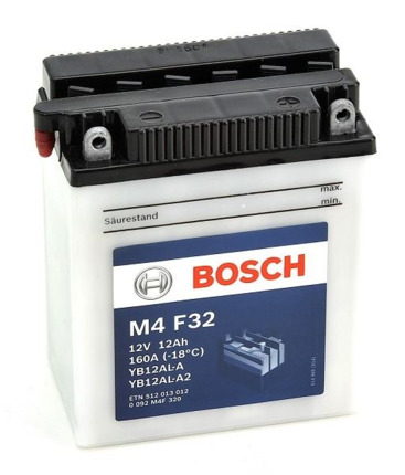 M4F32 Bosch Batería Moto 12Ah 160A