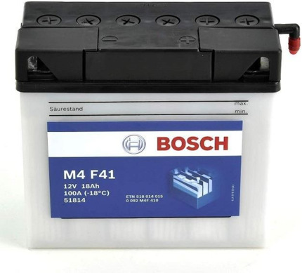 M4F41 Bosch Batería Moto 18Ah 100A