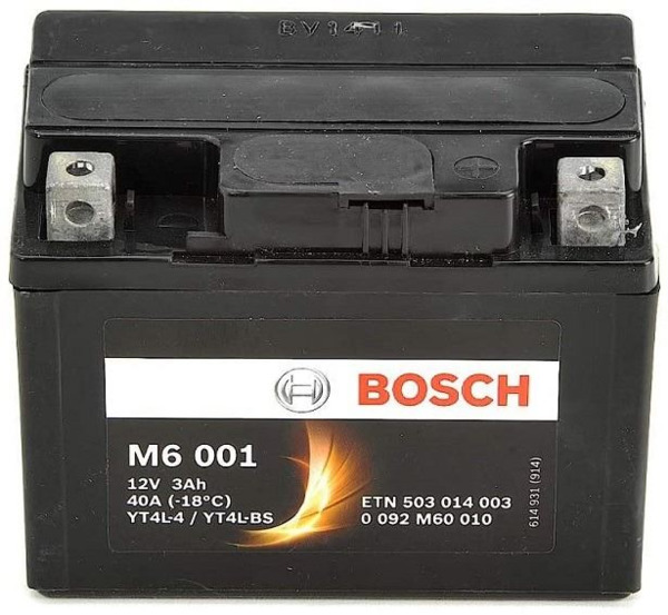M6001 Bosch Batería Moto AGM 3Ah 40A (1)