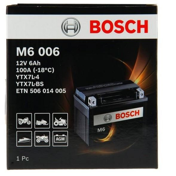 M6006 Bosch Batería Moto AGM 6Ah 100A (2)
