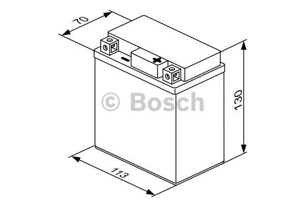 Batteria Moto / Scooter Bosch M6 006 AGM Technology - 12V 6Ah 100A