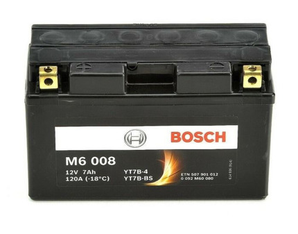 M6008 Bosch Batería Moto AGM 7Ah 120A