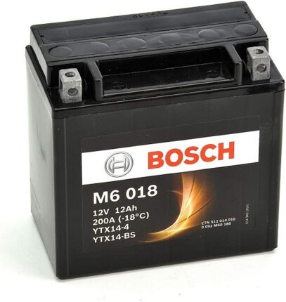 M6018 Bosch Batería Moto AGM 12Ah 200A