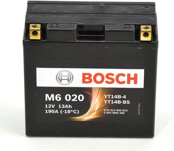 M6020 Bosch Batería Moto AGM 12Ah 190A (1)