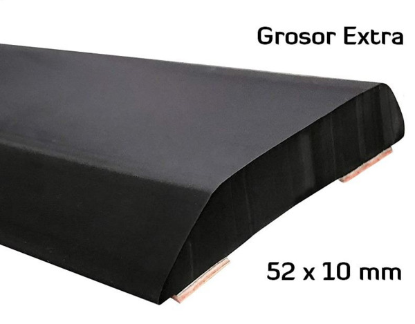 MA019 · 52x10mm Moldura Adhesiva Negra · Grosor Extra