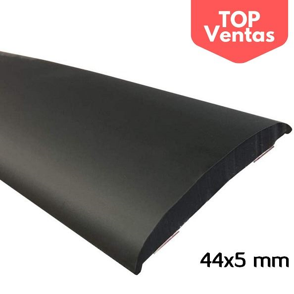 MA033 · 44x5mm Moldura Adhesiva Negra · Flexible y Elegante