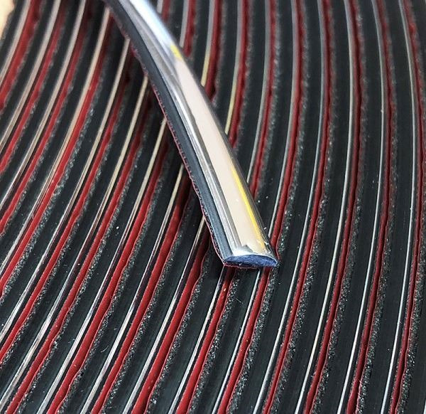 MA041 · 7x3,3mm Moldura Adhesiva Flexible · Color Cromado (4)
